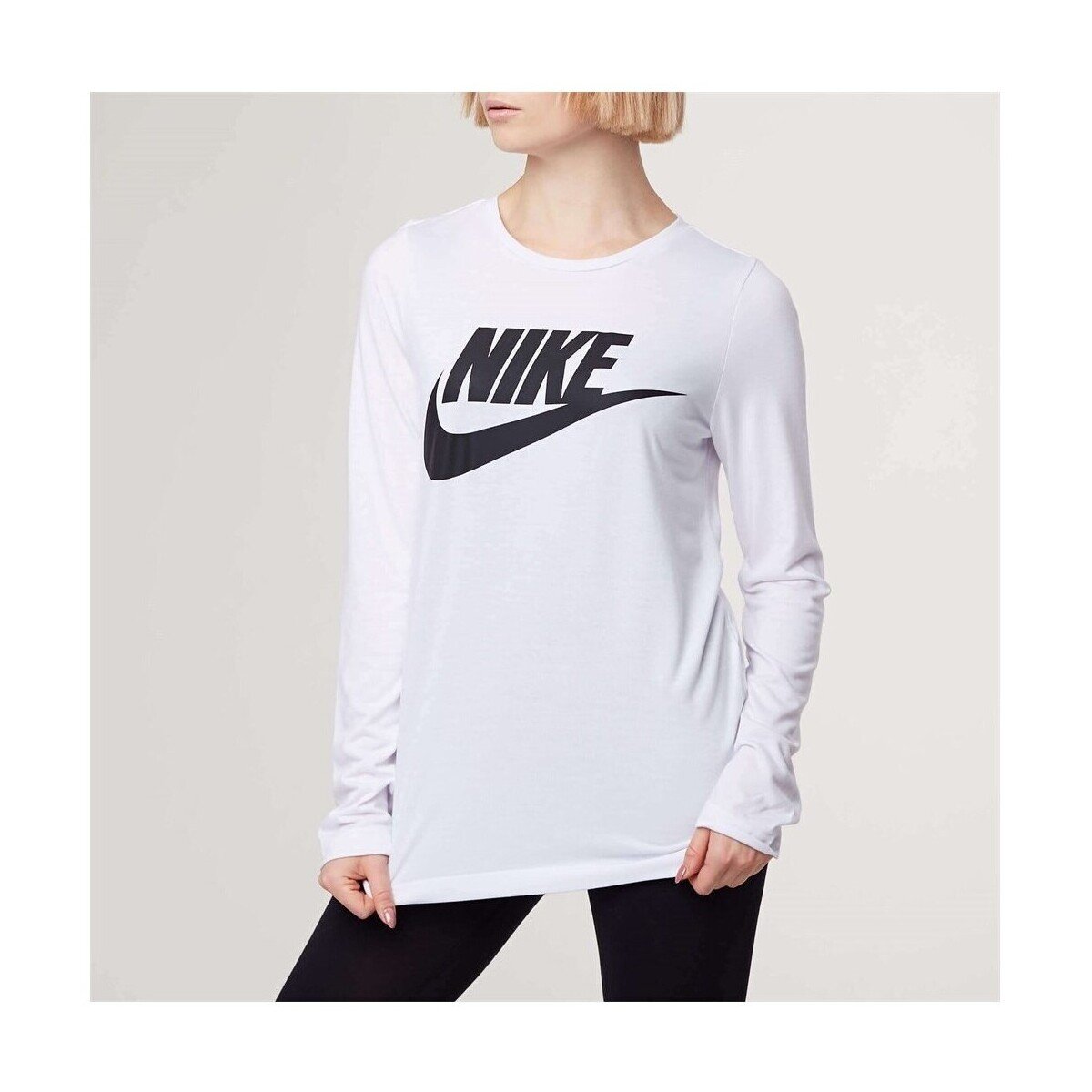 Nike Îmbracaminte Wmns Essential Top LS Hbr
