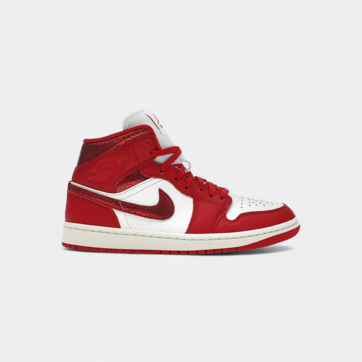 Nike Pantofi 1 Mid SE Red Cracked Leather (Women's)