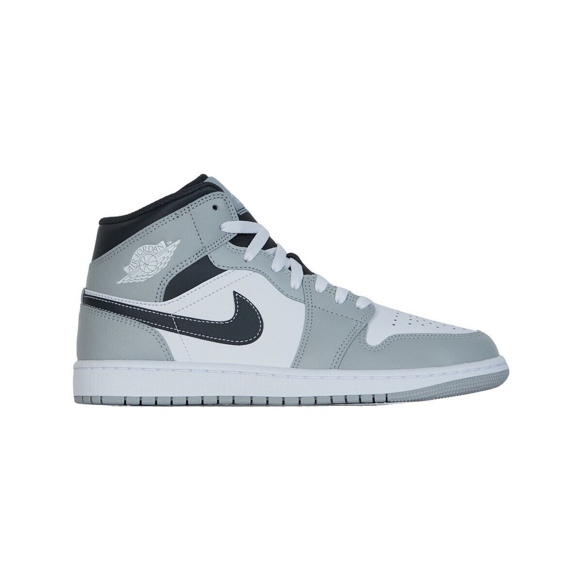 Nike Pantofi Baskets 1 mid light smoke grey anthracite cuir