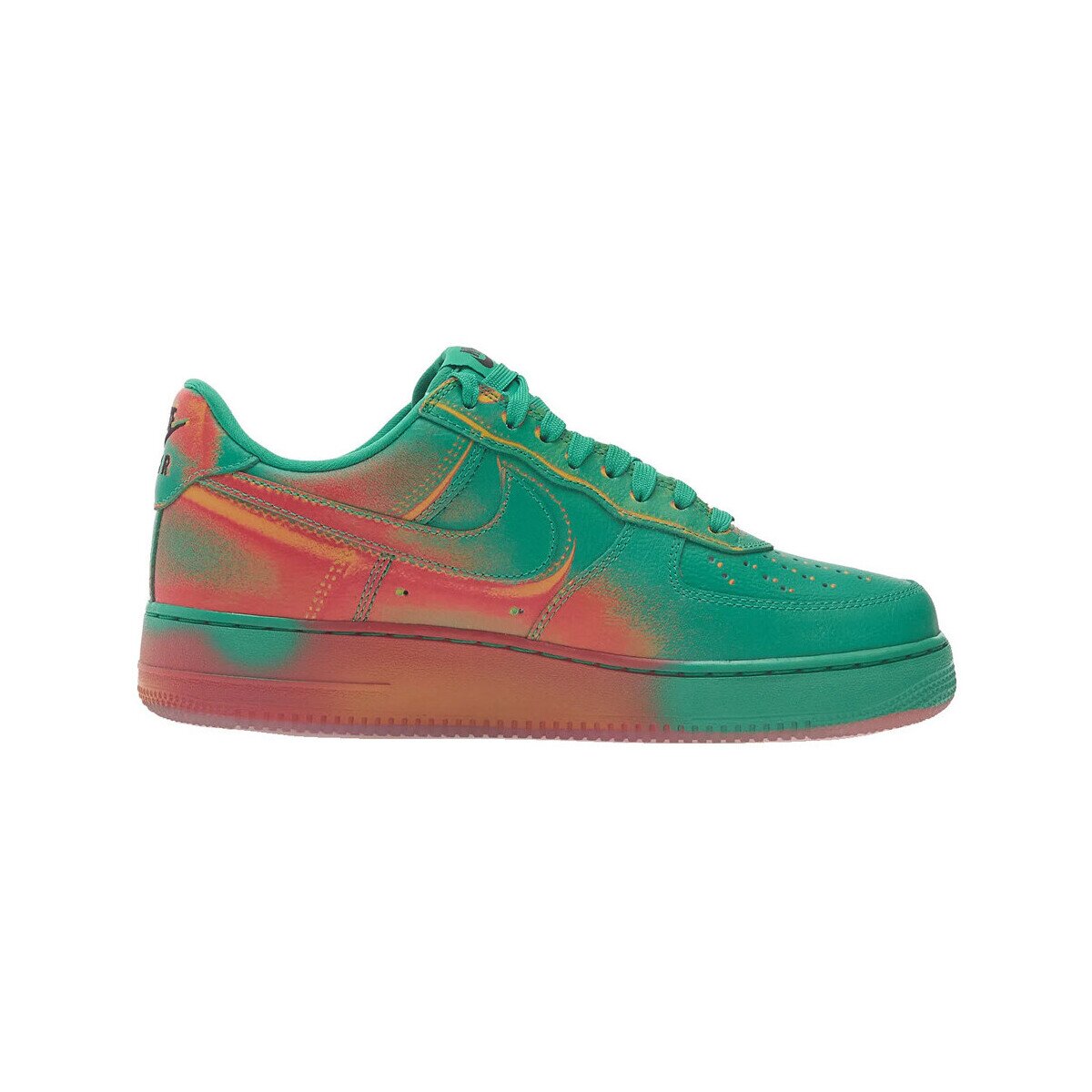 Nike Pantofi Baskets air force 1 low rétro vert stade/crimson brillant