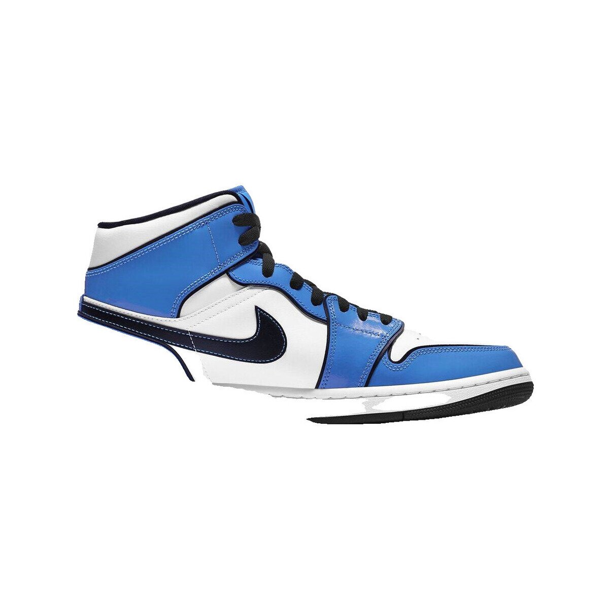 Nike Pantofi Baskets Air Jordan 1 Mid SE Signal Blue cuir