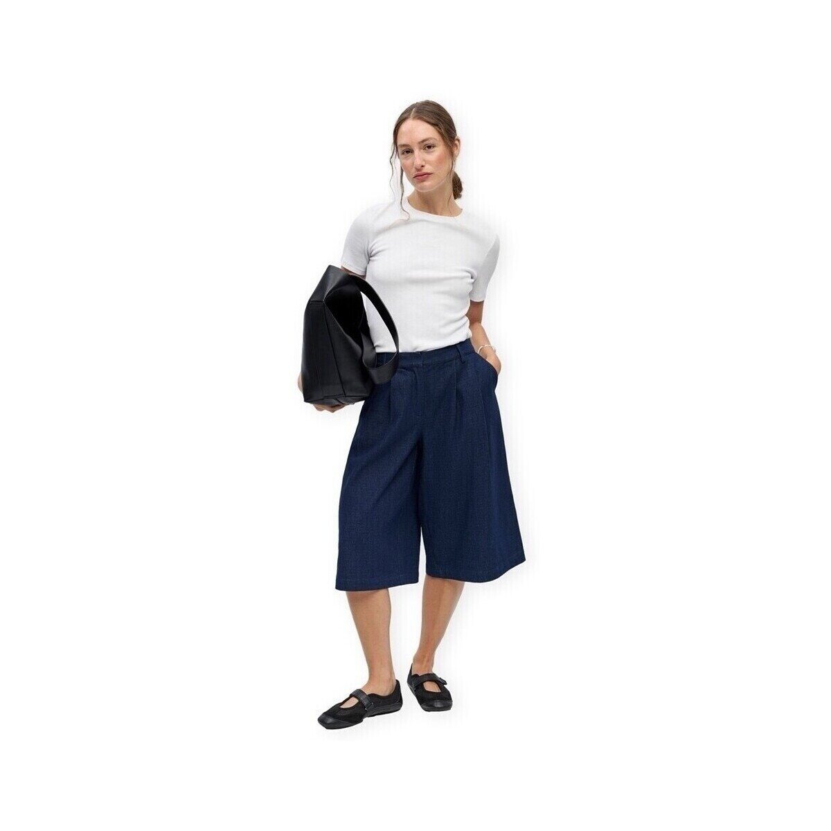 Object Îmbracaminte Belinda Shorts - Dark Blue Denim