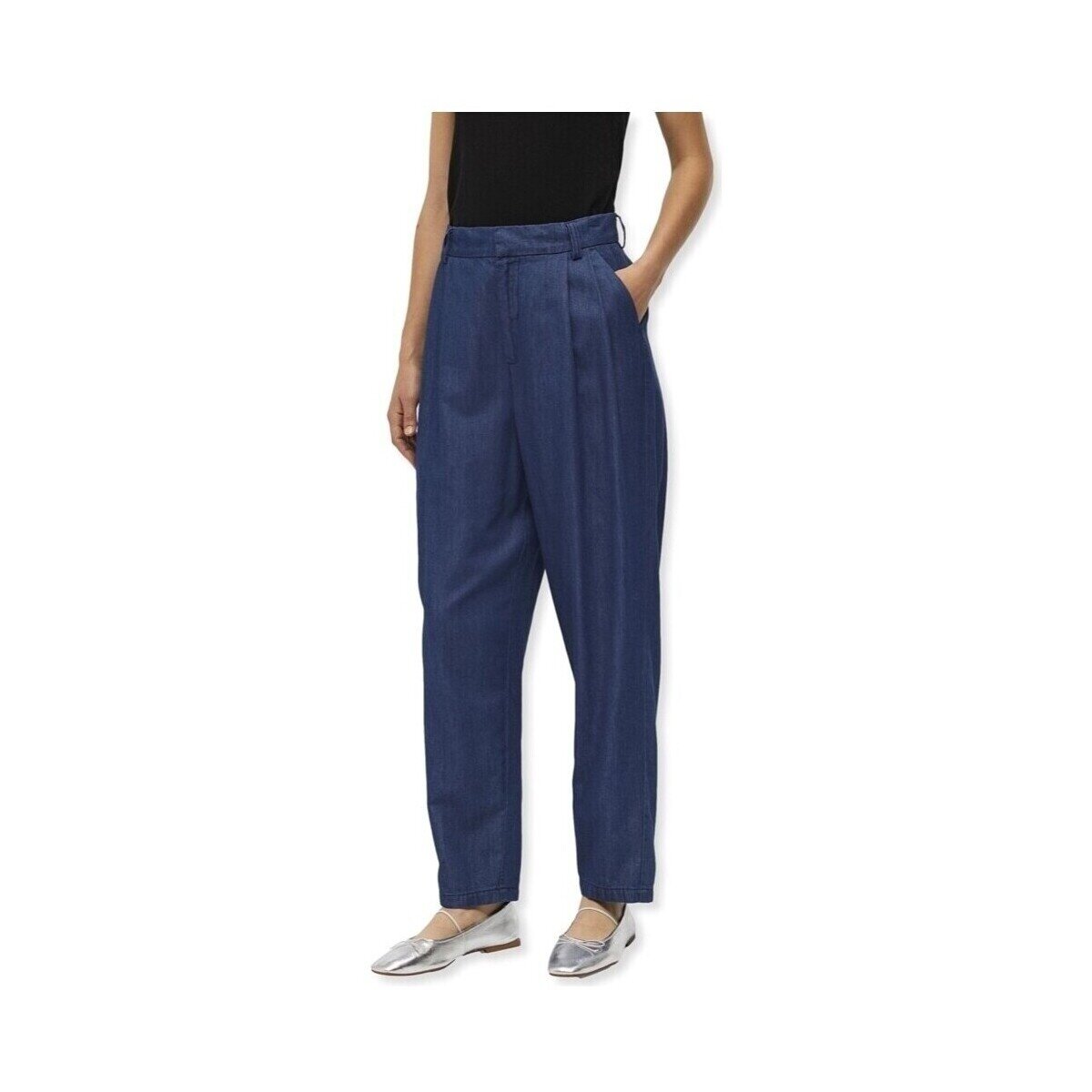 Object Îmbracaminte Joanna Trousers - Medium Blue Denim