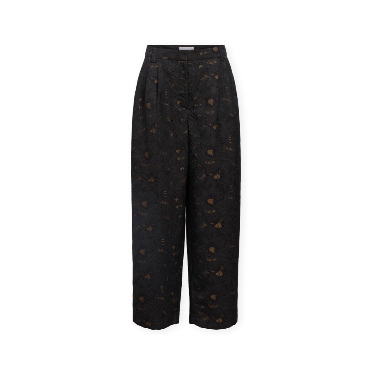 Object Îmbracaminte Lovia Trousers - Black/Seal Brown