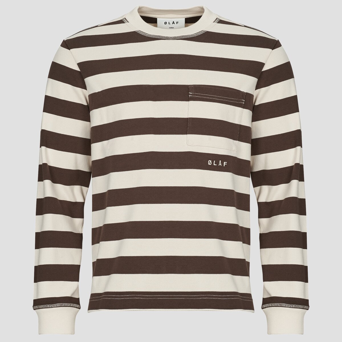 OLAF Îmbracaminte STRIPED RIB CREWNECK