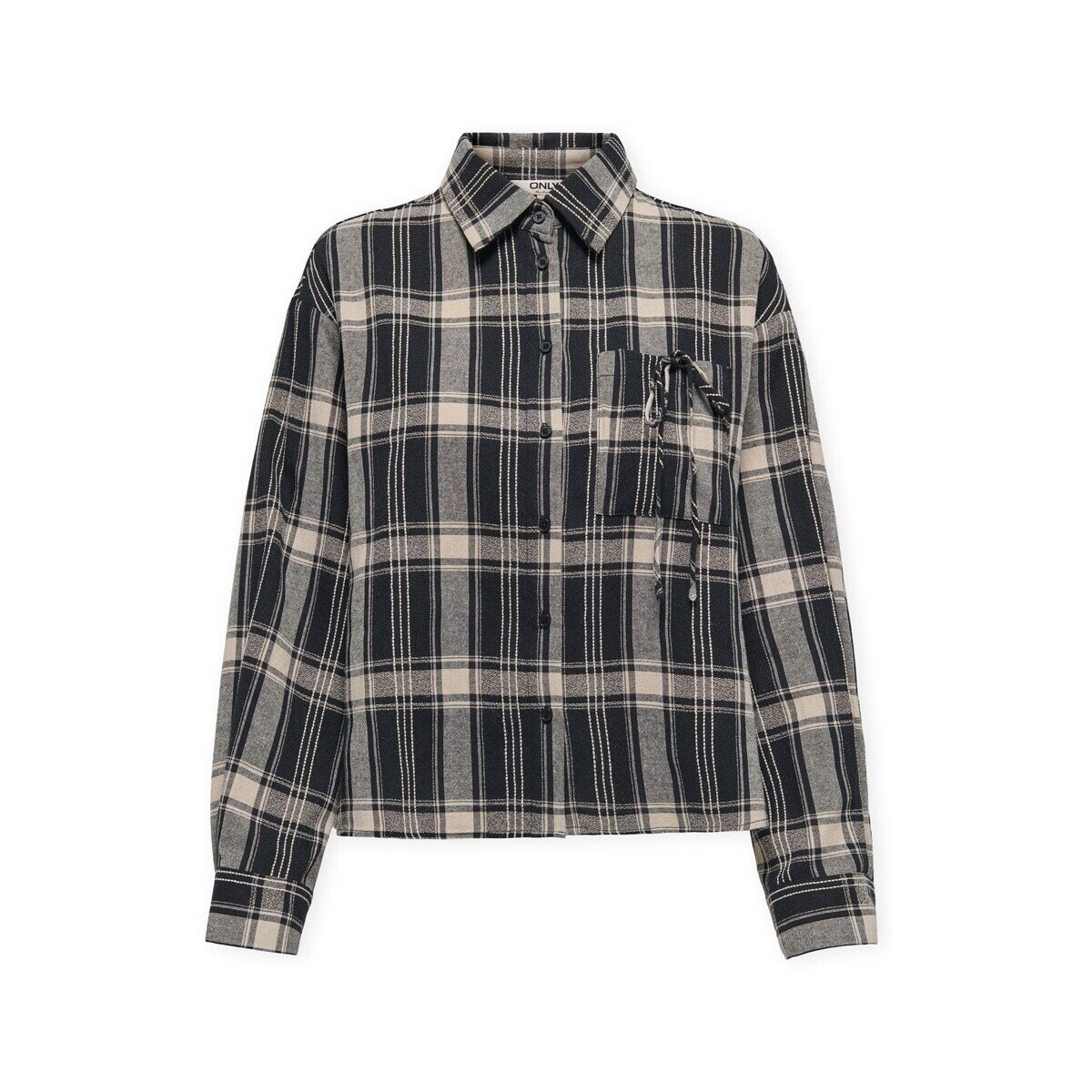 Only Îmbracaminte Agda Short Shirt - Fog/Sky Cap