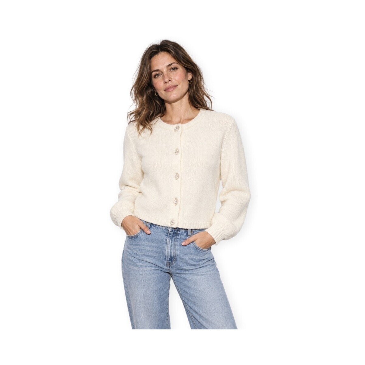Only Îmbracaminte Amber Cardigan - Whitecap Gray/Mel/Barok