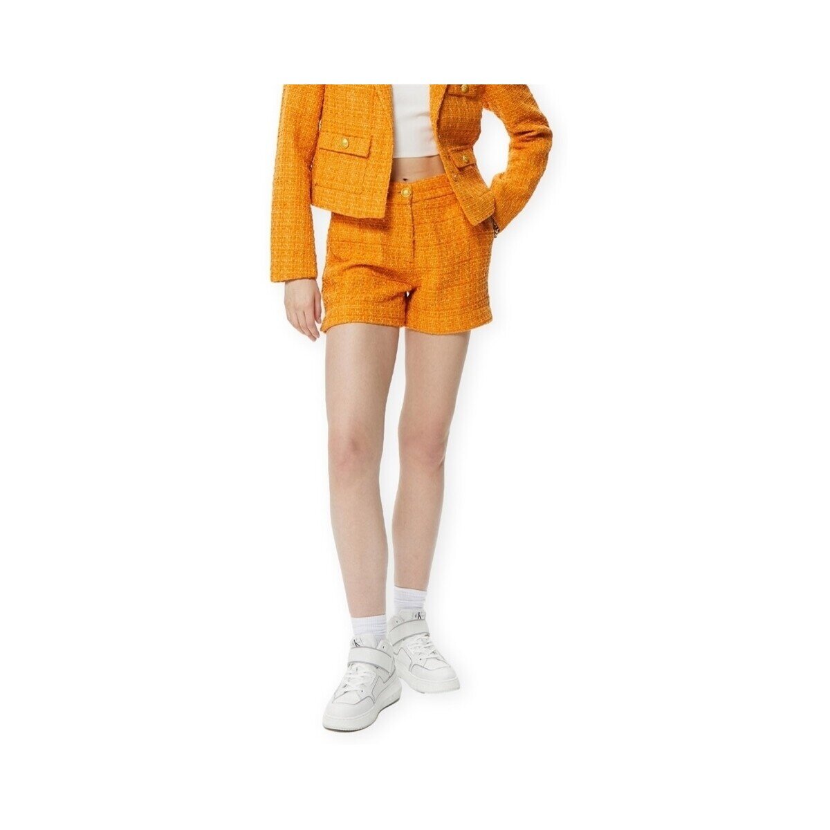 Only Îmbracaminte Billie Boucle Shorts - Apricot
