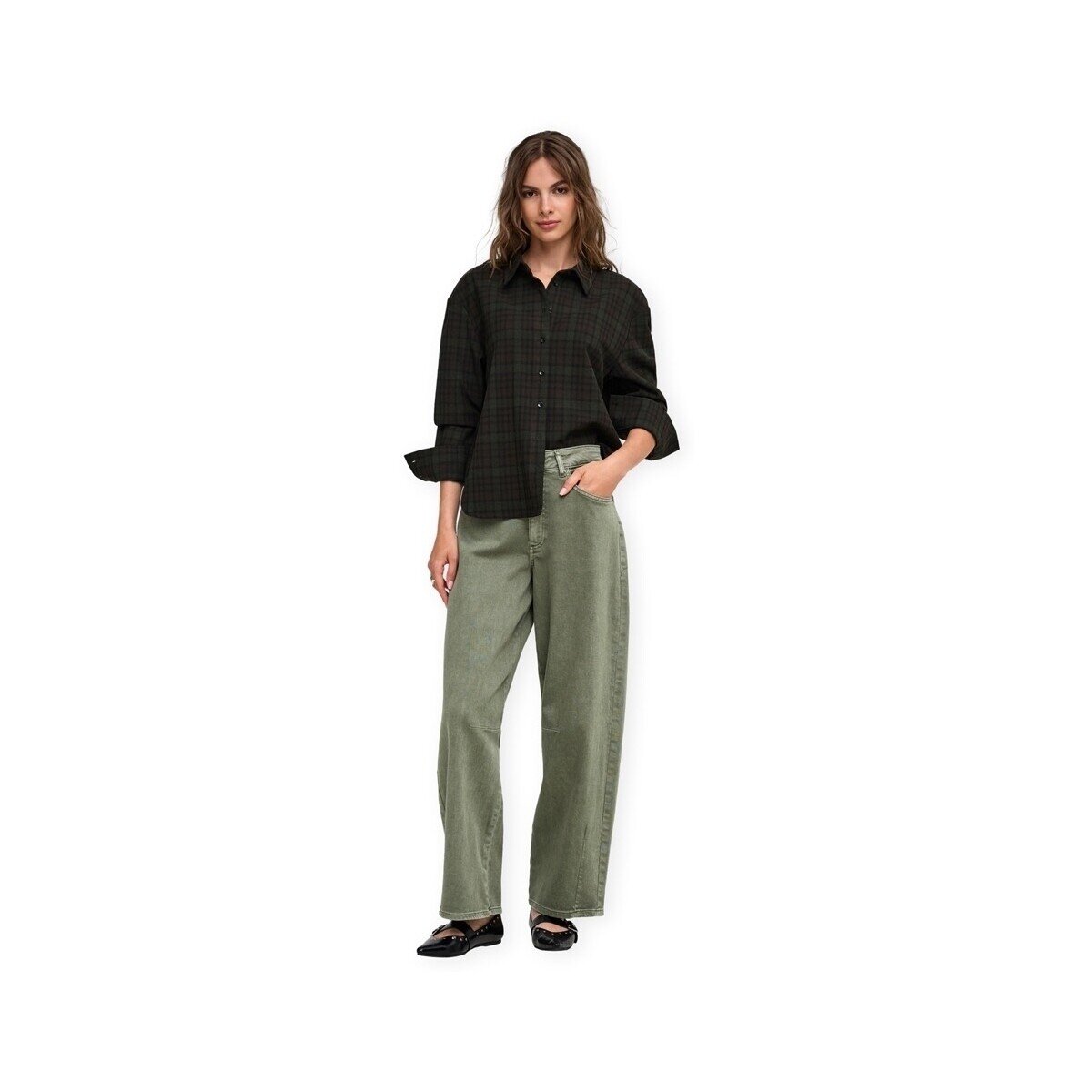 Only Îmbracaminte Calla Baggy - Smokey Olive