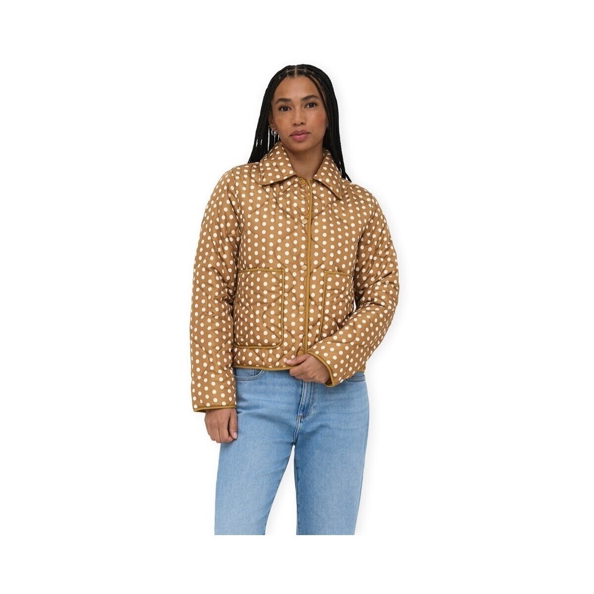 Only Îmbracaminte Dottie Quilt Jacket - Rubber/Dot
