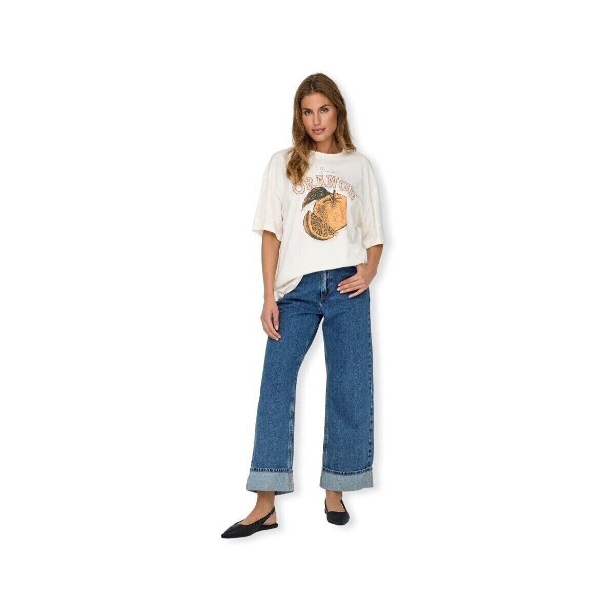 Only Îmbracaminte Hope Wide Jeans - Medium Blue Denim