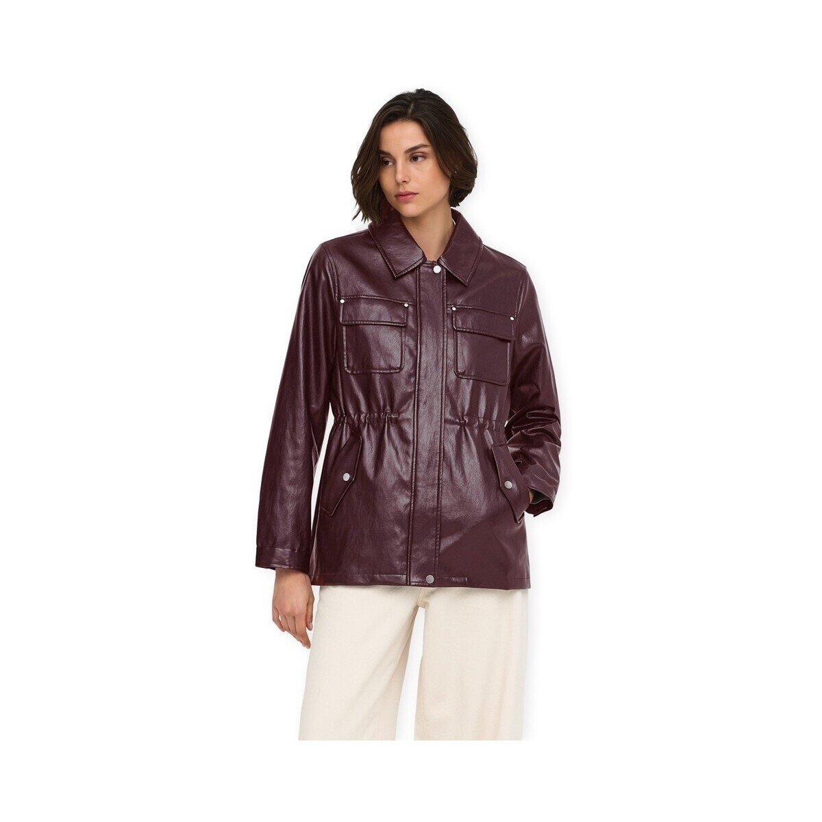 Only Îmbracaminte Mini Faux Jacket - Decadent Chocolate
