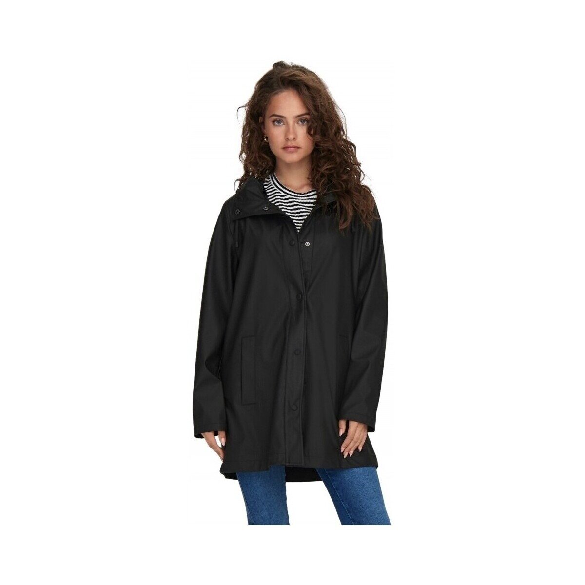 Only Îmbracaminte New Ellen Raincoat - Black