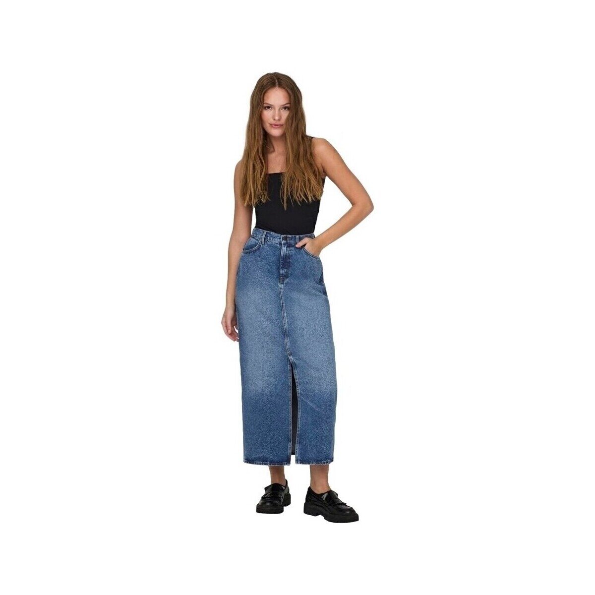 Only Îmbracaminte Noos Cilla Long Skirt - Medium Blue Denim