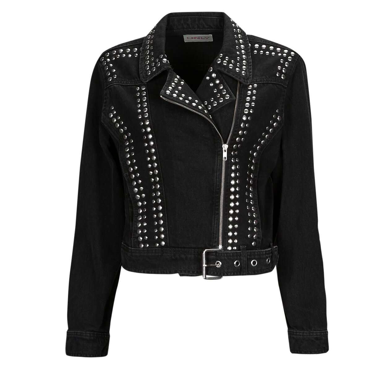 Only Îmbracaminte ONLGILLA LS STUD DNM BIKER JACKET CRO
