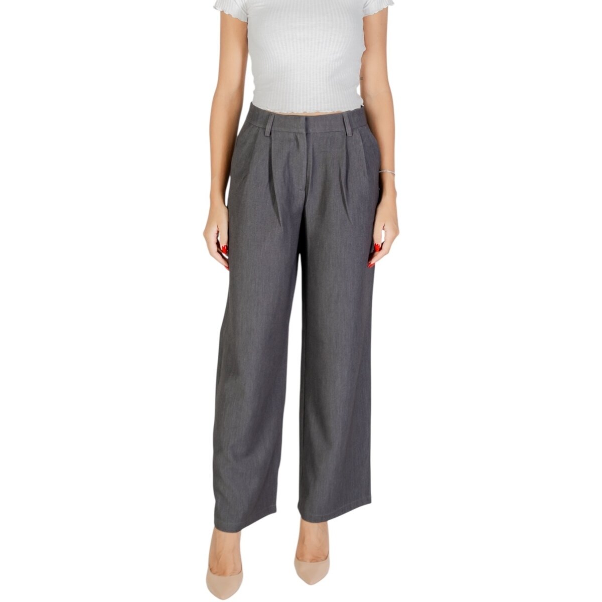 Only Îmbracaminte ONLHATTIE HW PLEAT MEL STR PANT TLR NOOS 15304707