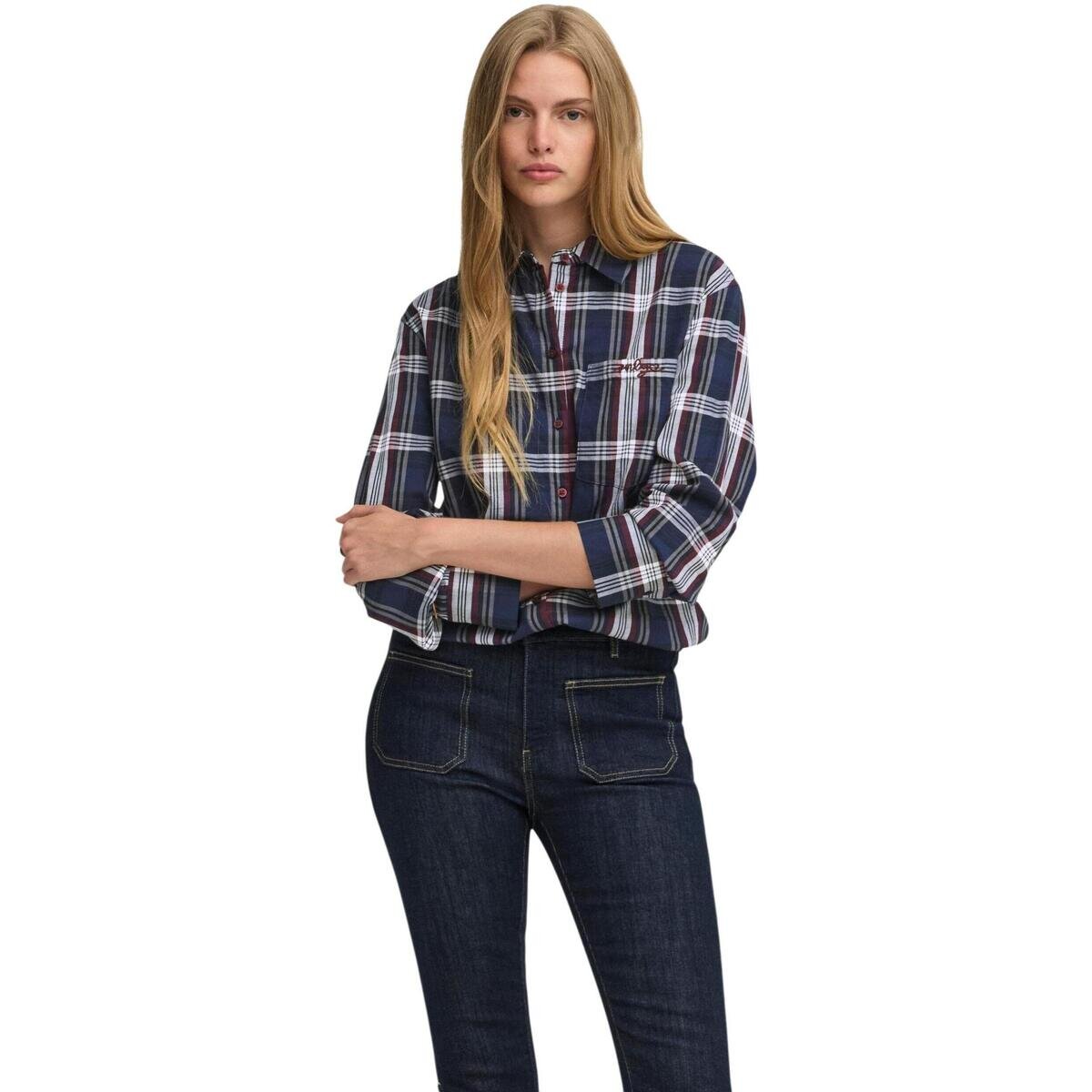 Only Îmbracaminte Onlsurani L/S Check Emb Shirt Wvn 15380217