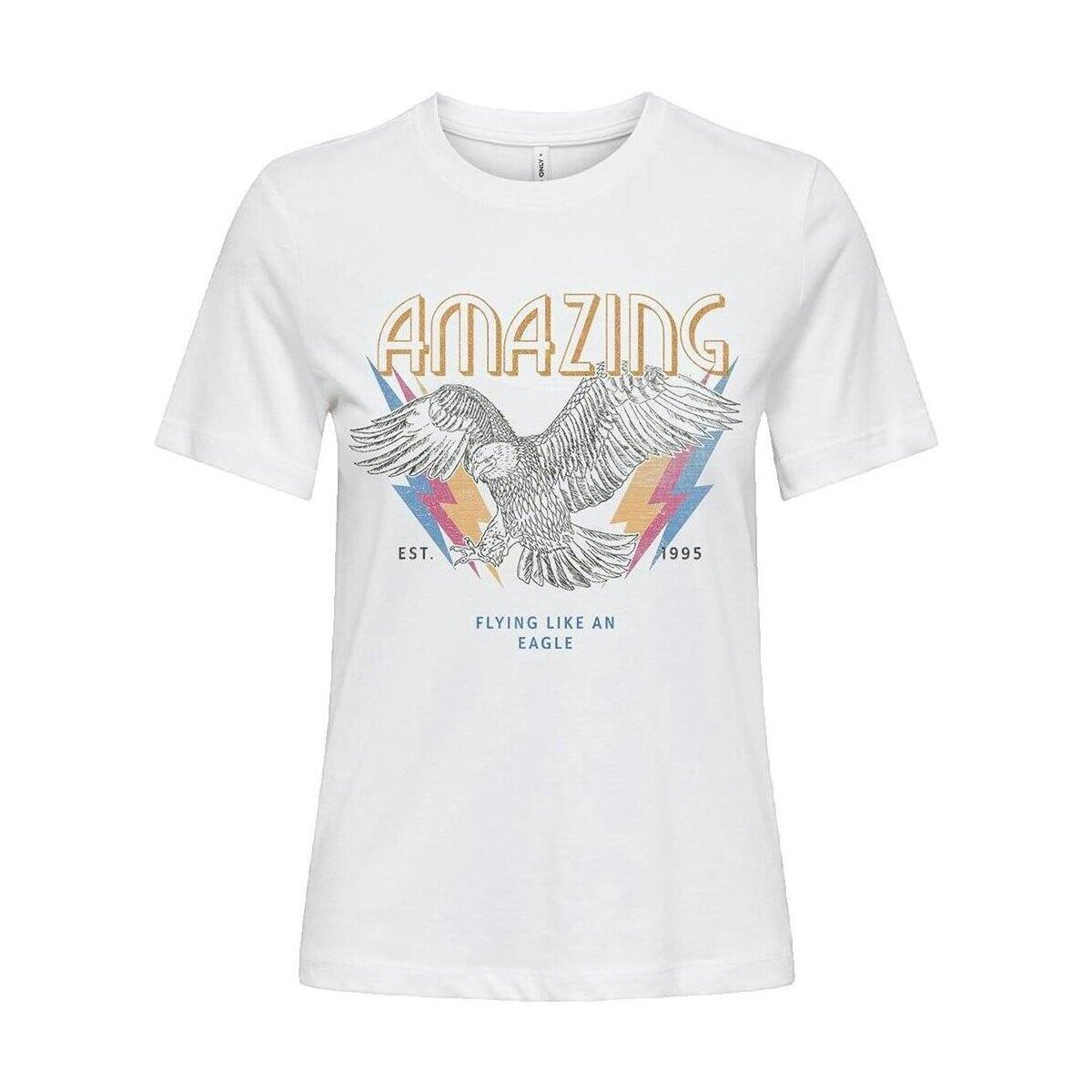 Only Îmbracaminte T-shirt Henny Life Reg blanc