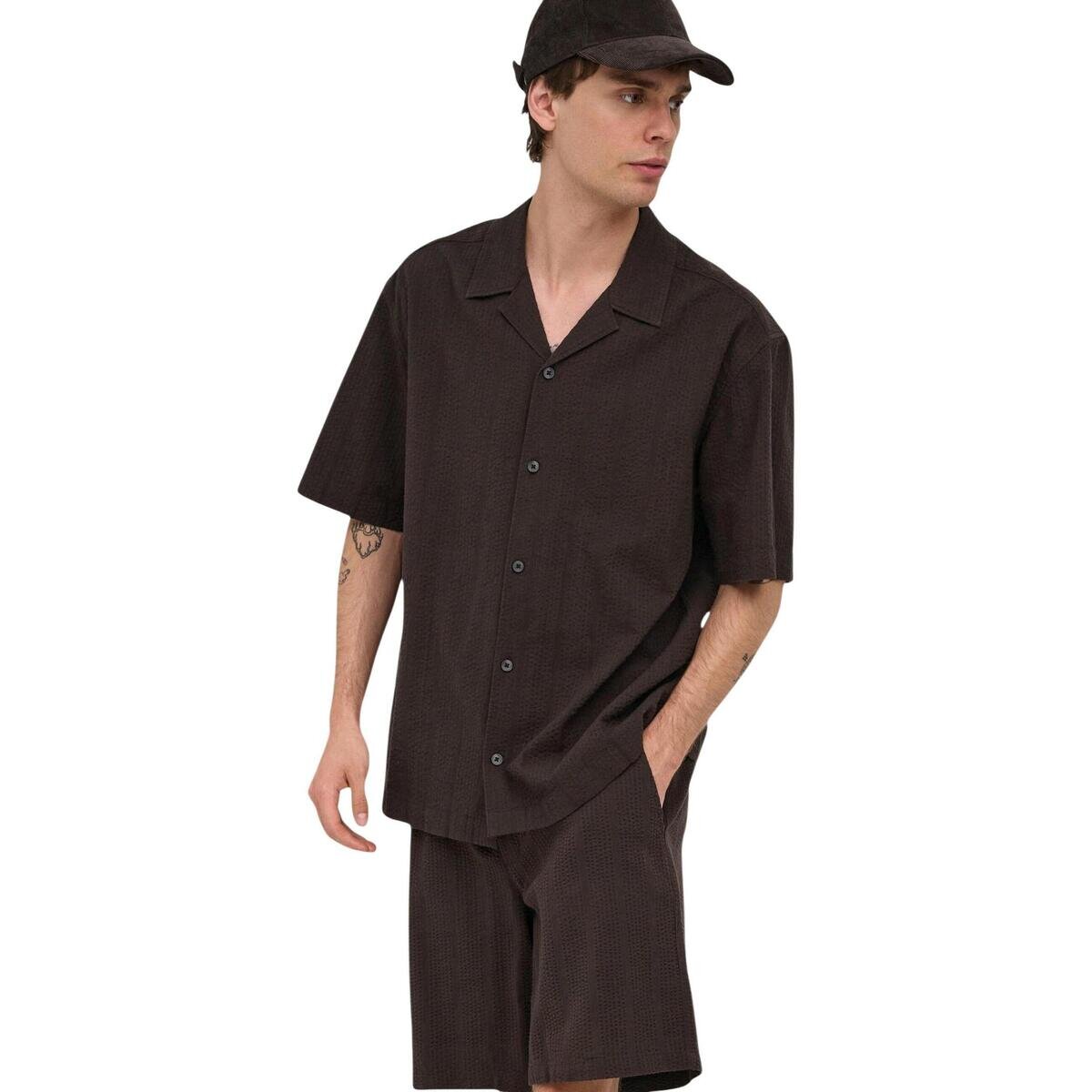 Only & Sons Îmbracaminte ONSCRUZ RLX SEERSUCKER SET 22039572