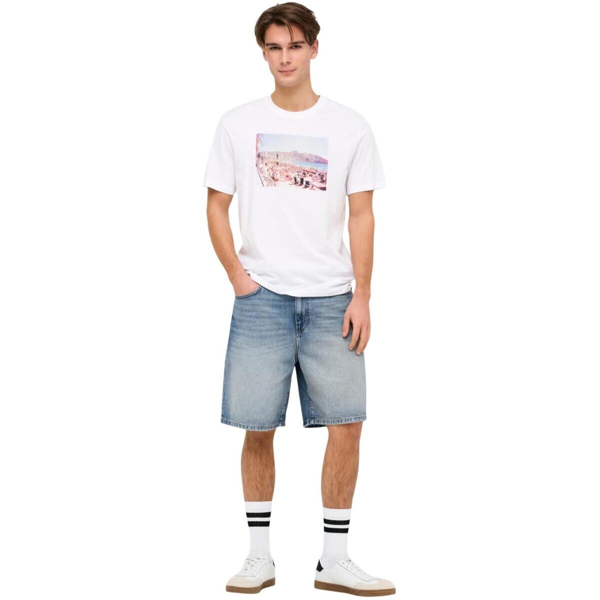Only & Sons Îmbracaminte ONSFADE MB TINT 9085 TAI DNM SHORTS NOOS 22029085