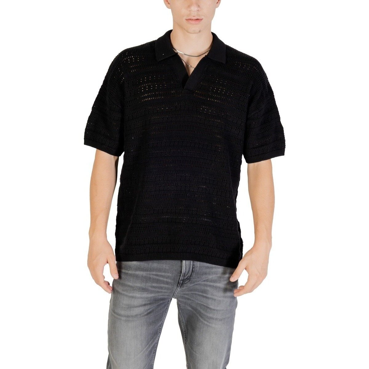 Only & Sons Îmbracaminte ONSGRAYSON DS 5 CHOCHET POLO KNIT NOOS 22031835