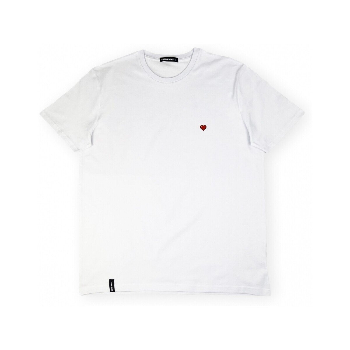 Organic Monkey Îmbracaminte Pixel Heart T-Shirt - White