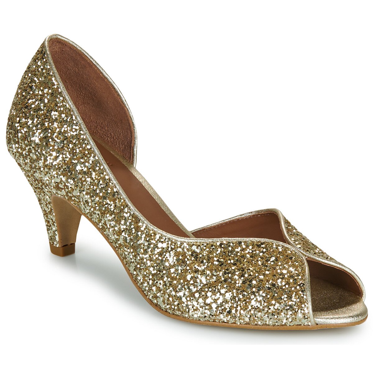 Otess / Zoï Pantofi Z1620-GALAXY-CARRARA-GLITTER-CHAMPAGNE