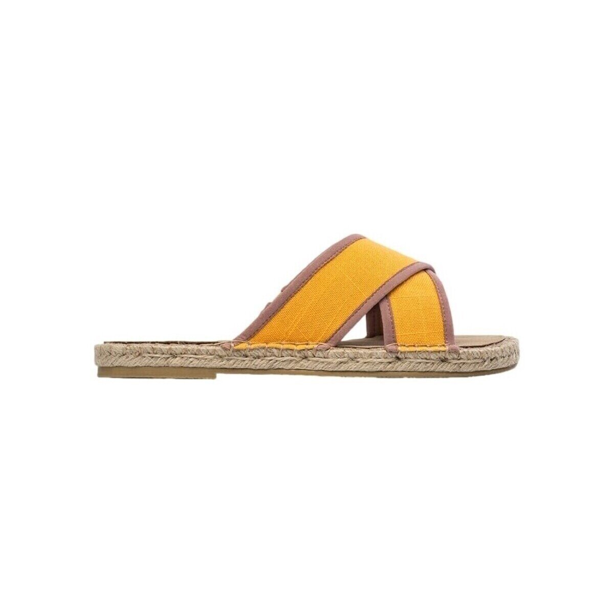 Paez Pantofi Sandálias Crossed W - Linen Saffron