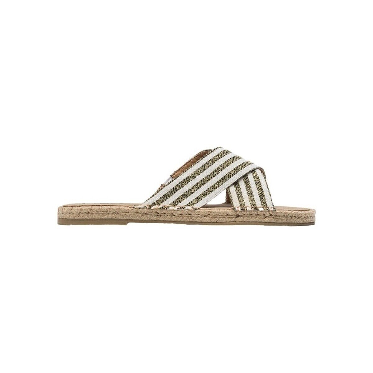 Paez Pantofi Sandals Crossed W - Lurex Ecru