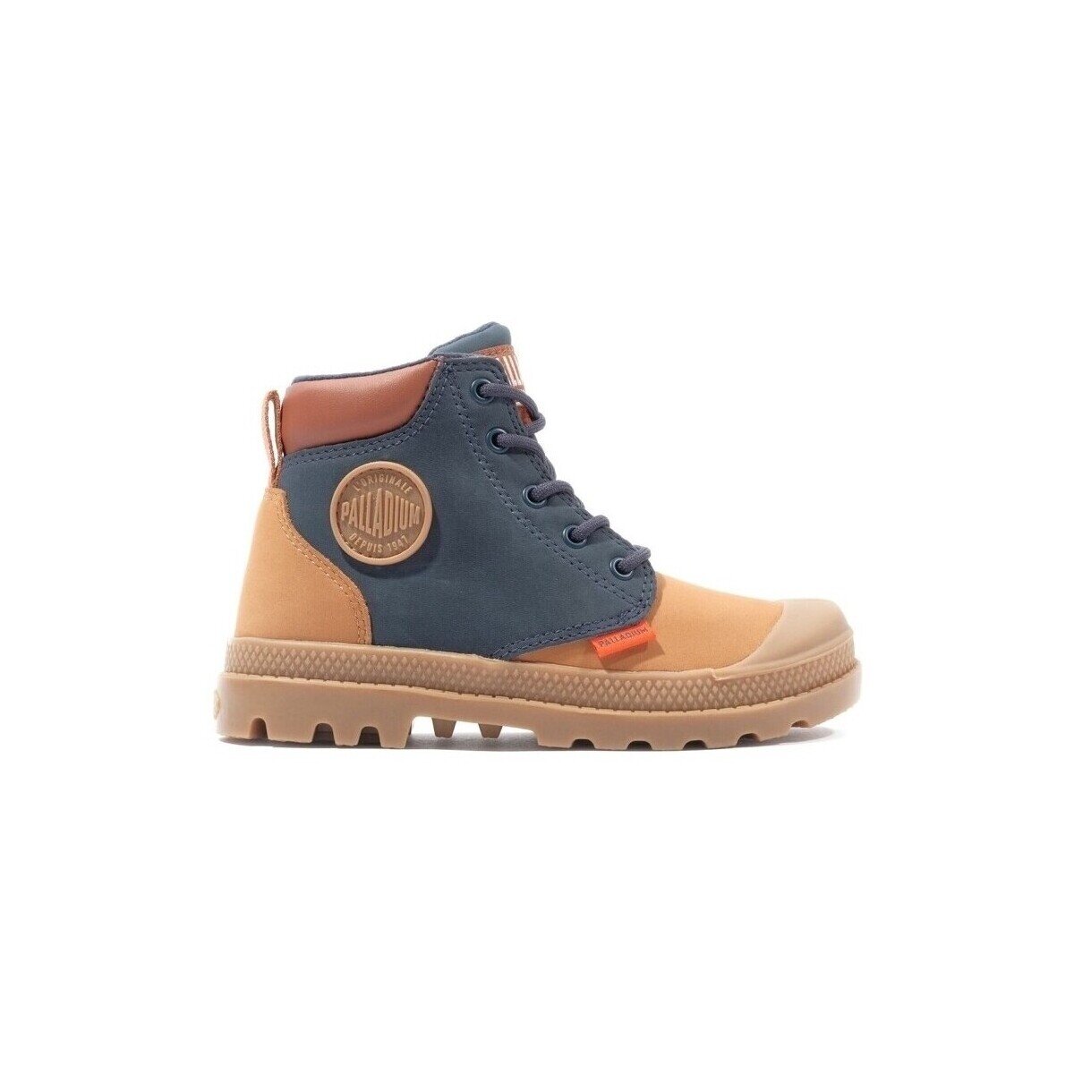 Palladium Pantofi Pampa HI Cuff Kids Boots - Dear Brown/Mid Indigo