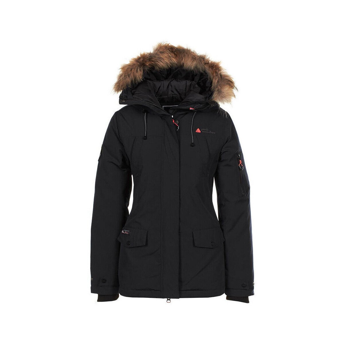 Peak Mountain Îmbracaminte Parka de ski avec vraie fourrure femme AKADOZ