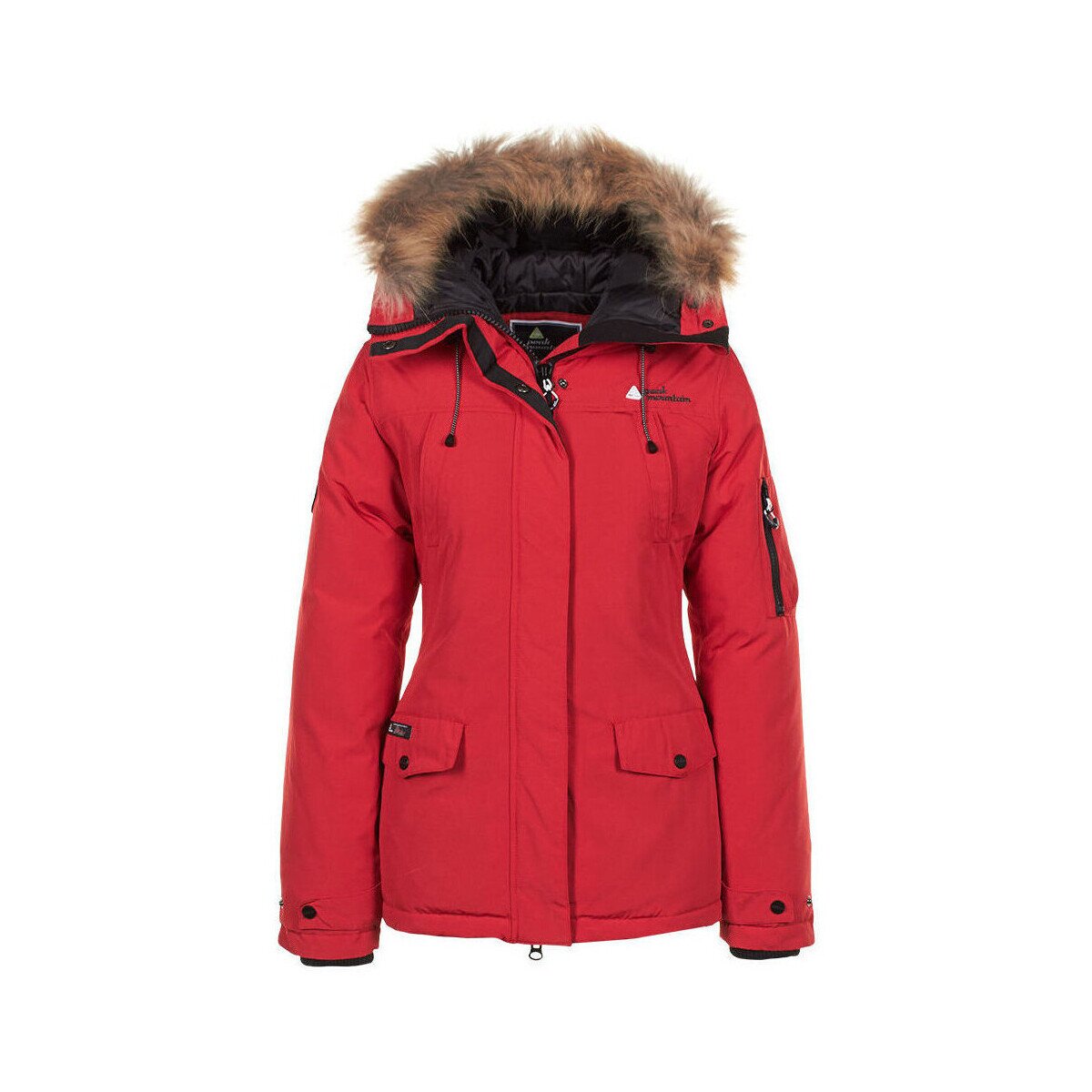 Peak Mountain Îmbracaminte Parka de ski avec vraie fourrure femme AKADOZ