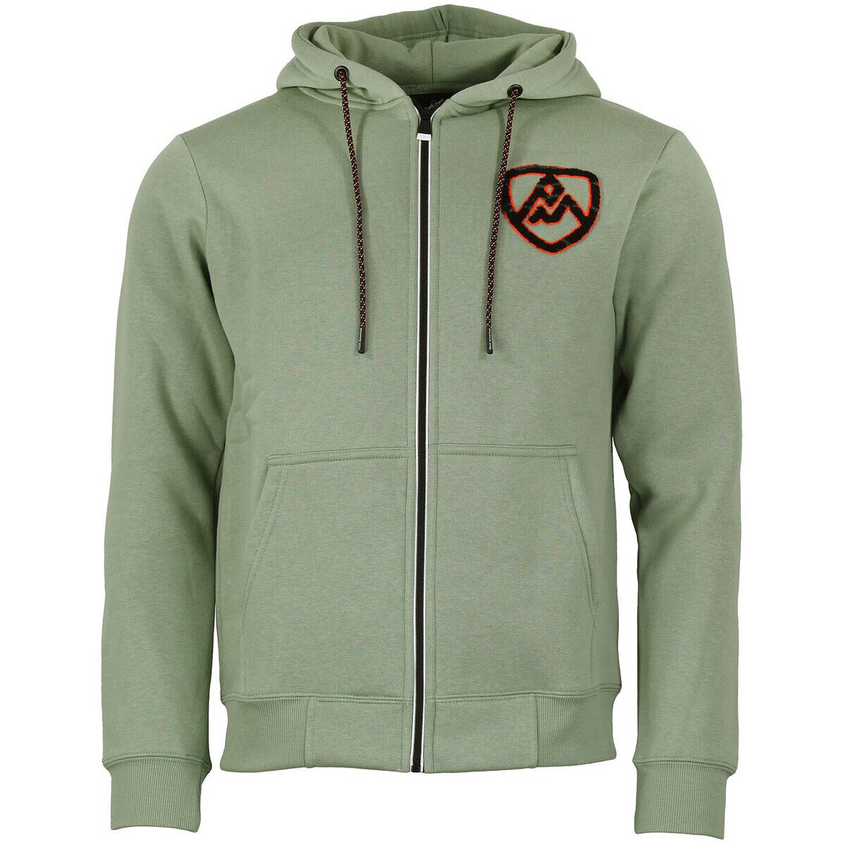 Peak Mountain Îmbracaminte SWEAT MOLLETON ZIPPE A CAPUCHE CAWANE HOMME
