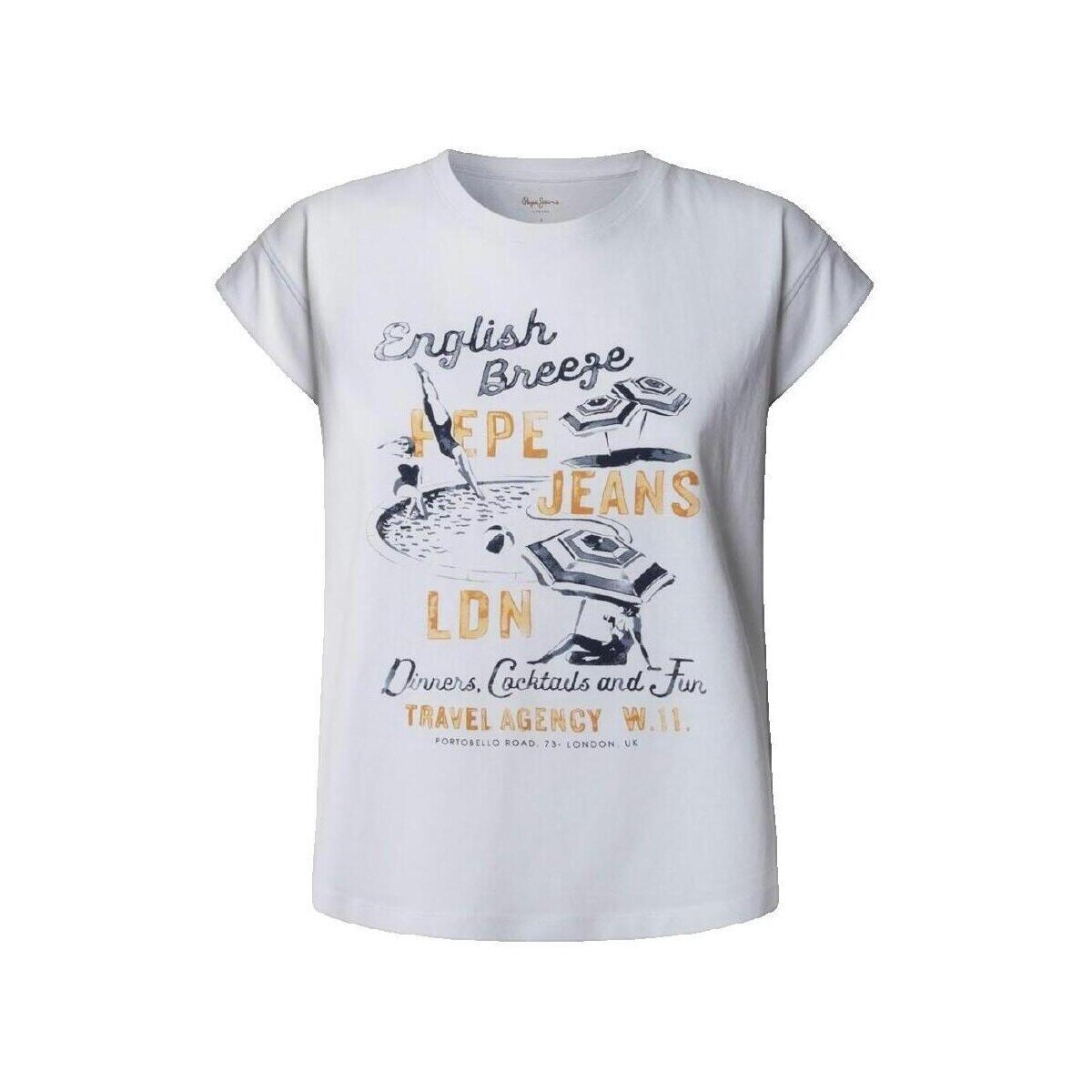 Pepe Jeans Îmbracaminte T-shirt Valma blanc