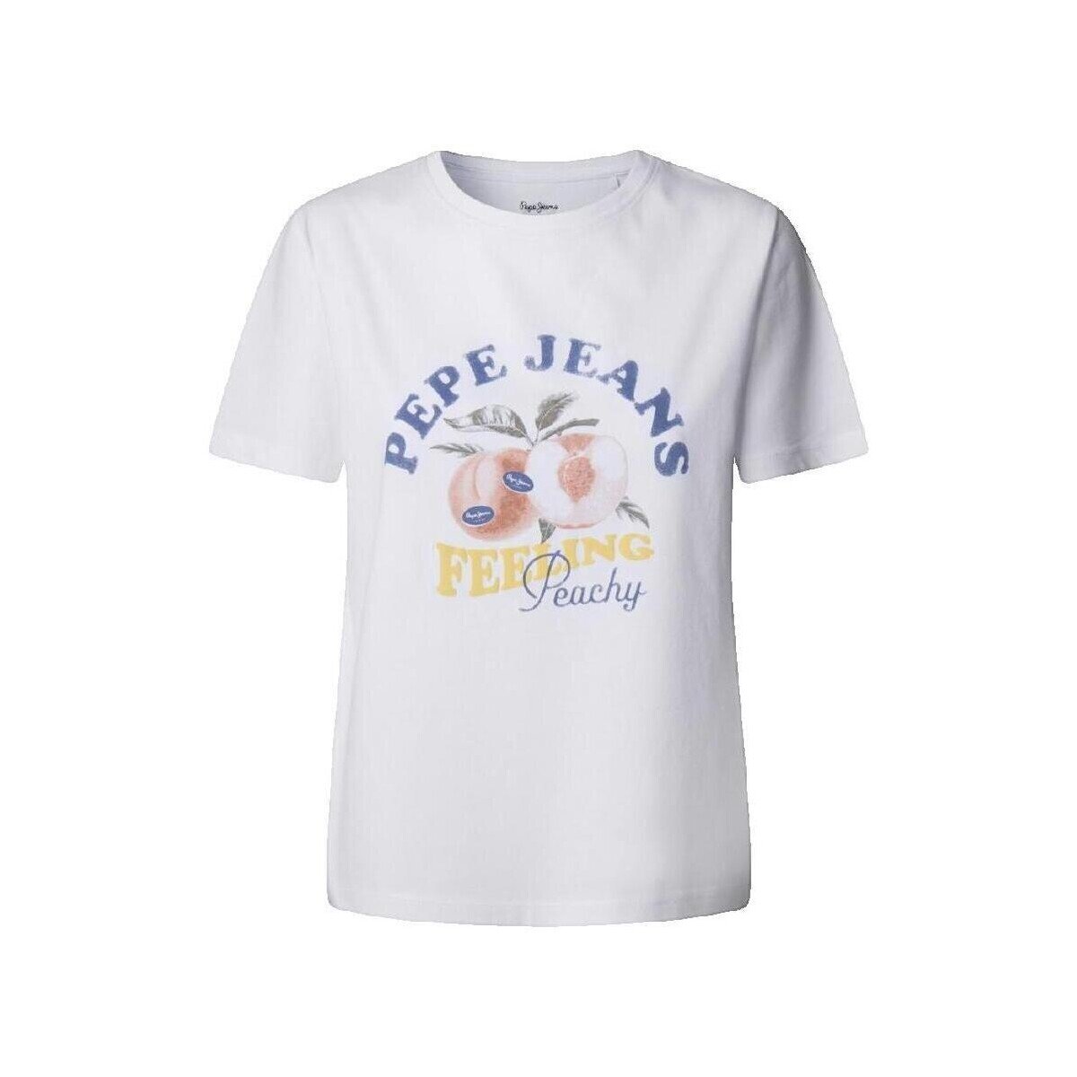 Pepe Jeans Îmbracaminte T-shirt Venusa blanc manches courtes col rond