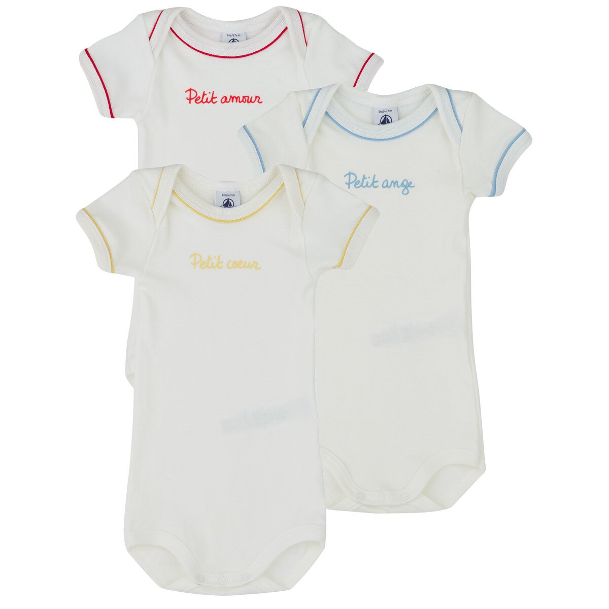 Petit Bateau Îmbracaminte 3 BODIES US MC