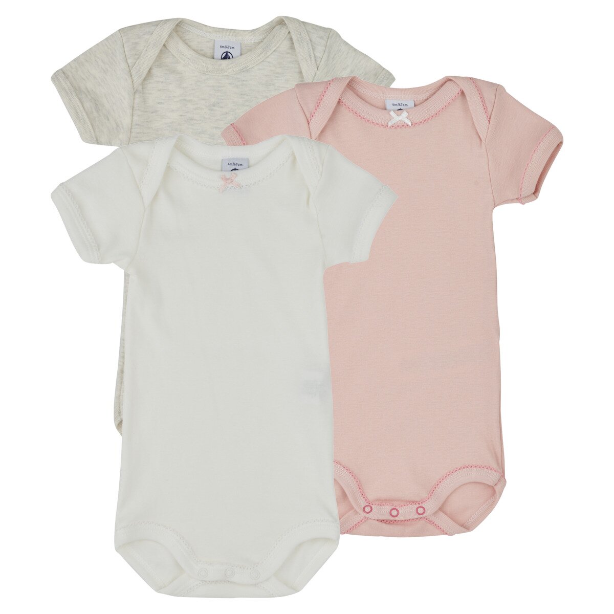 Petit Bateau Îmbracaminte 3 BODIES US MC
