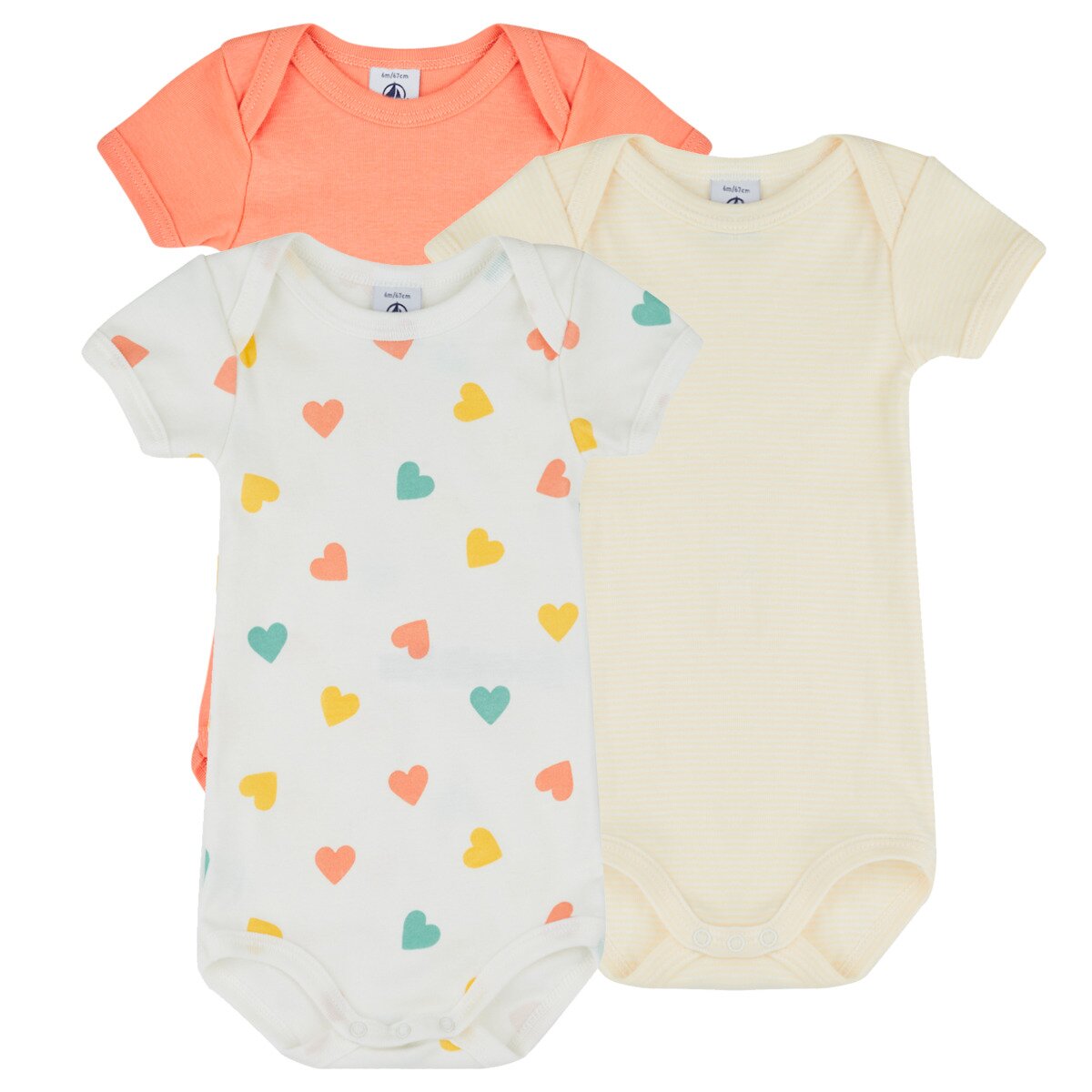 Petit Bateau Îmbracaminte 3 BODIES US MC