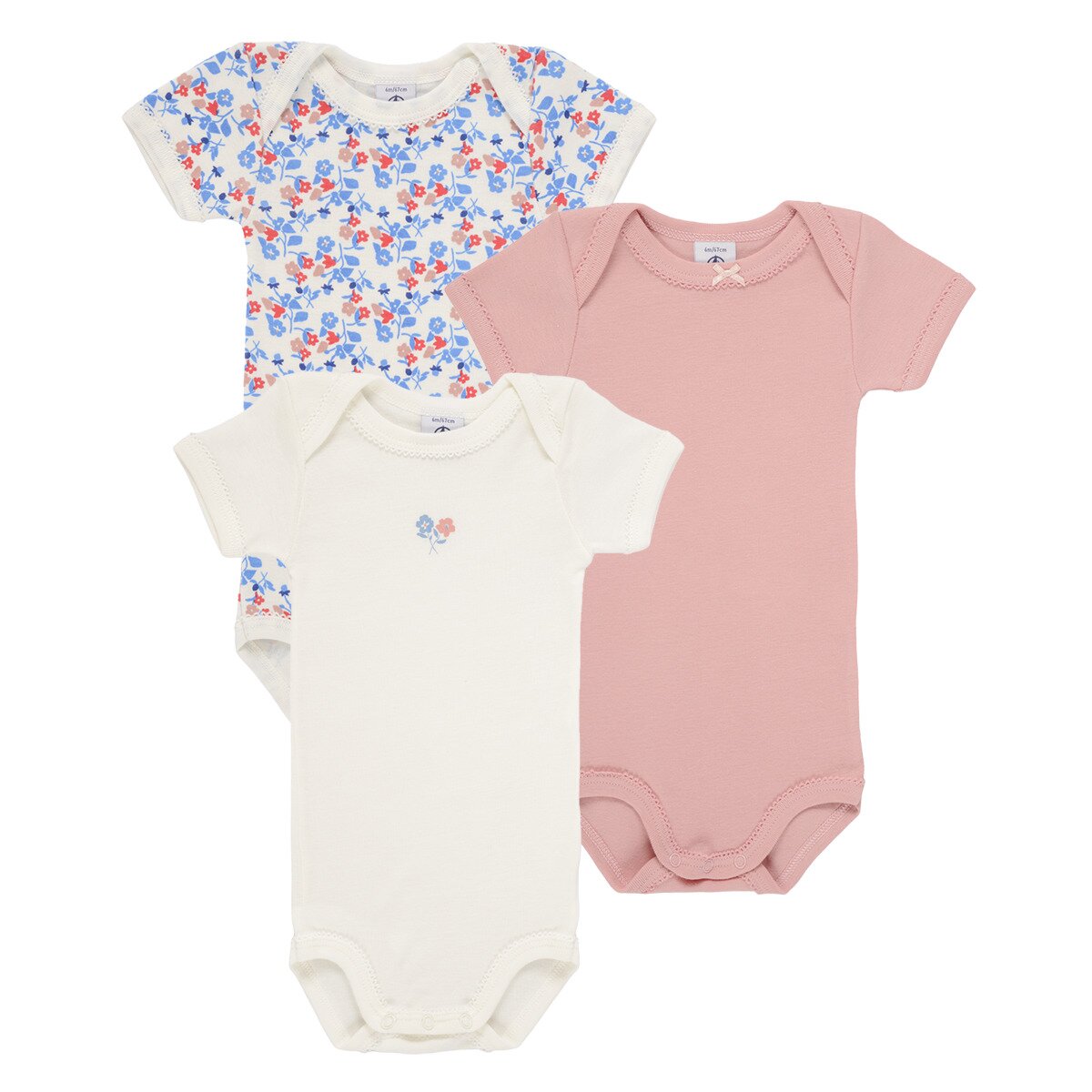 Petit Bateau Îmbracaminte 3 BODIES US MC