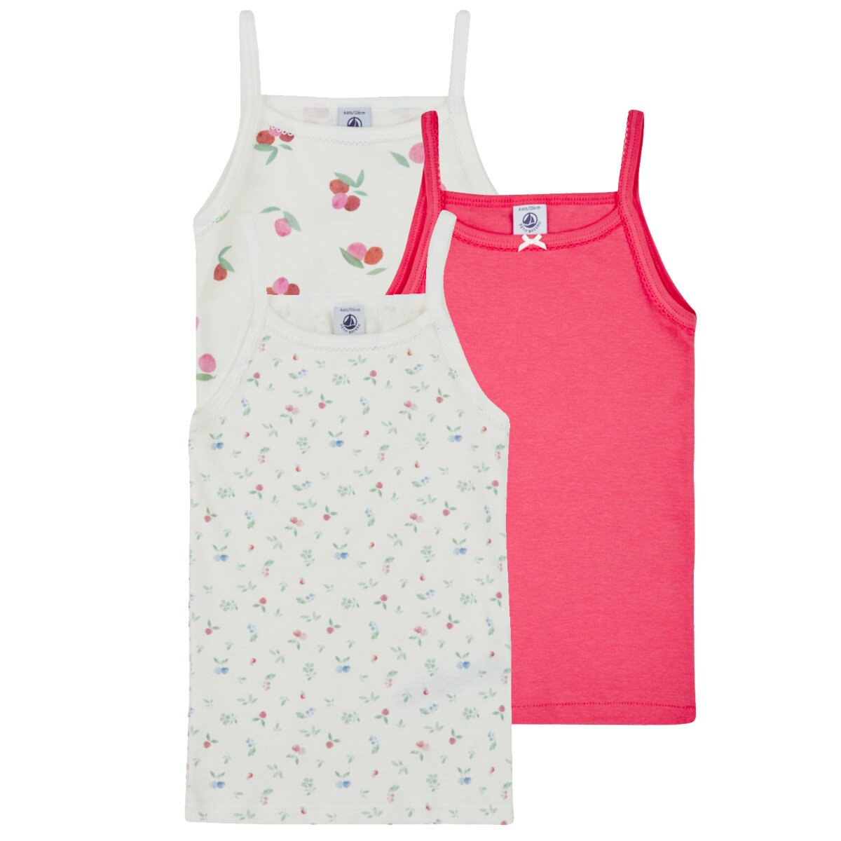 Petit Bateau Îmbracaminte 3 CHEMISES BRETELLES
