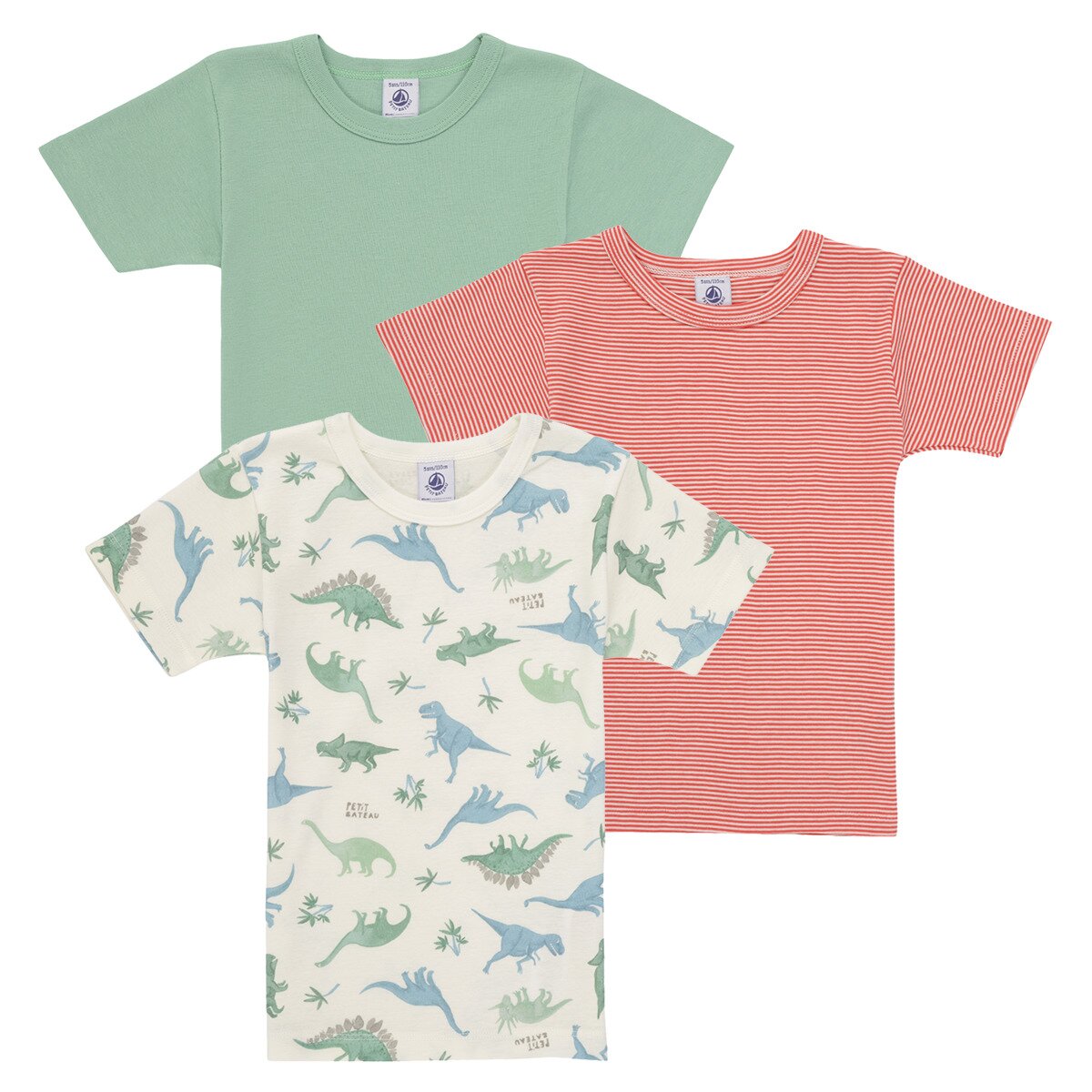 Petit Bateau Îmbracaminte 3 TEE SHIRTS MC