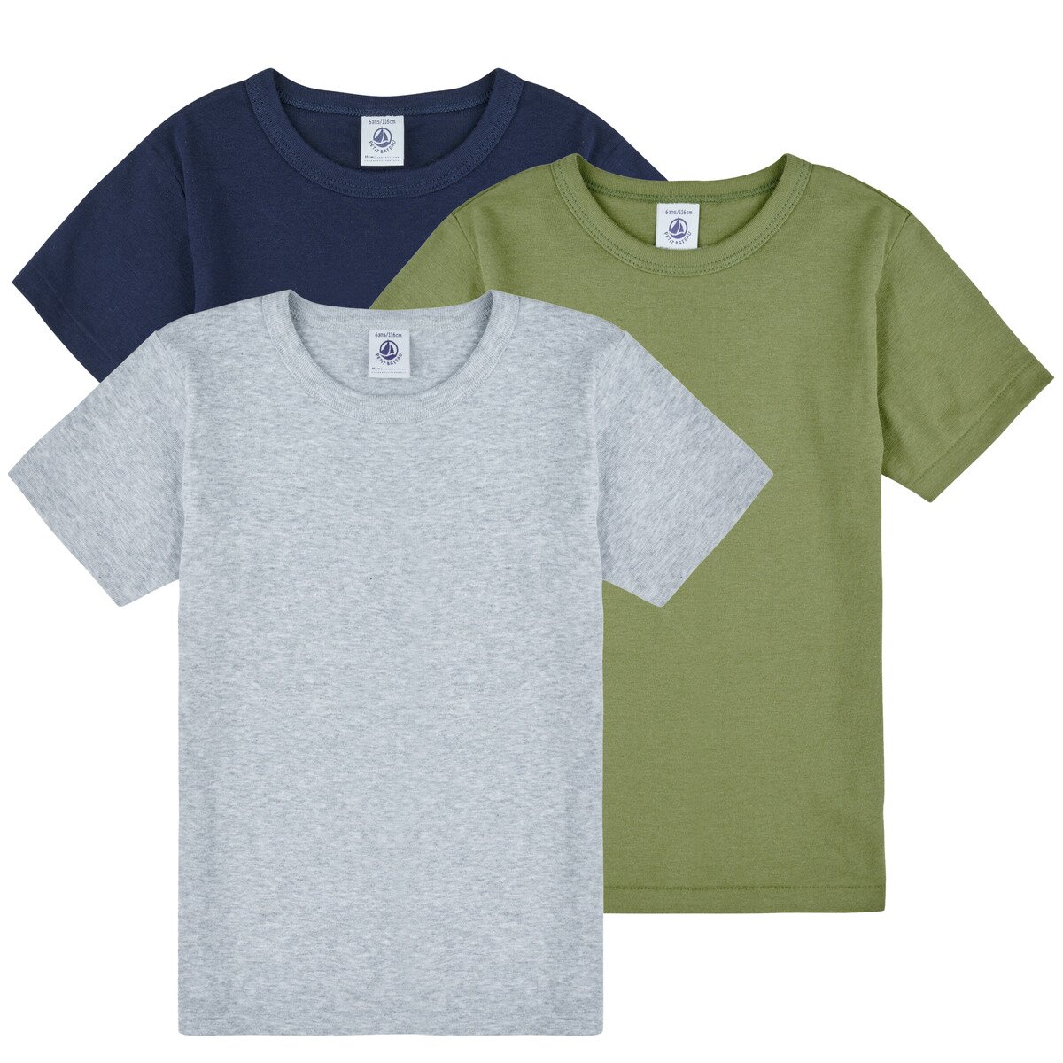 Petit Bateau Îmbracaminte 3 TEE SHIRTS MC