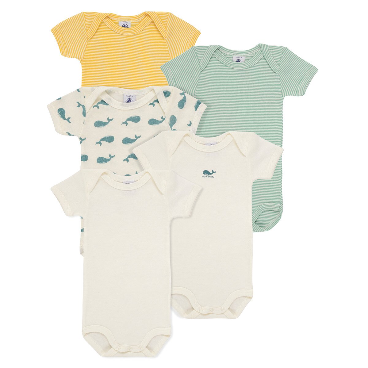 Petit Bateau Îmbracaminte 5 BODIES US MC