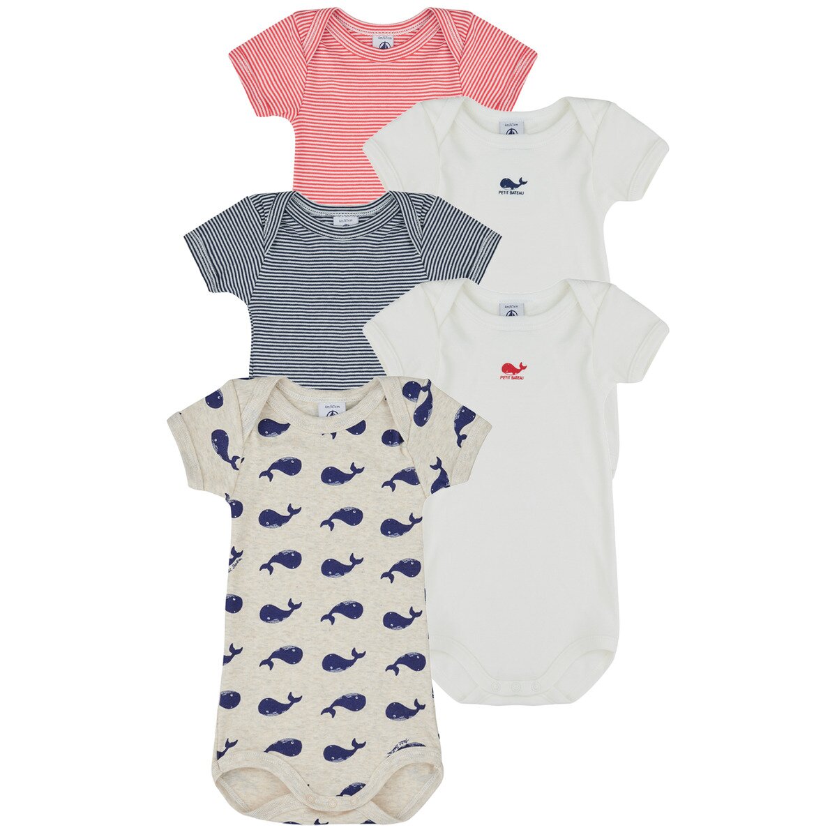 Petit Bateau Îmbracaminte 5 BODIES US MC