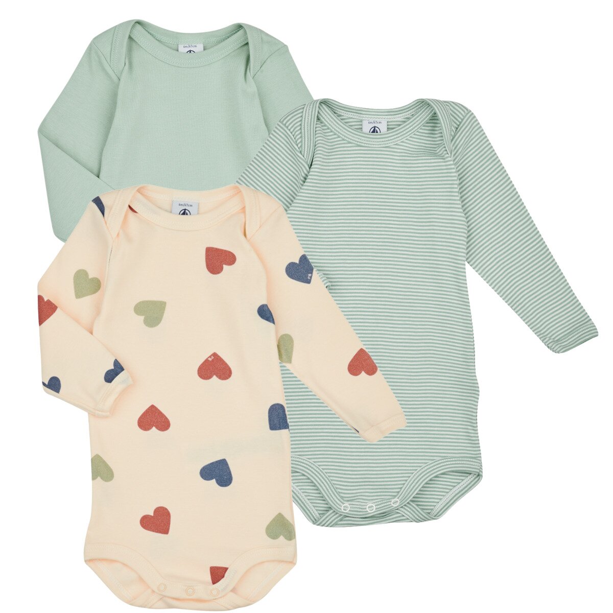 Petit Bateau Îmbracaminte BODY US ML PACK X3
