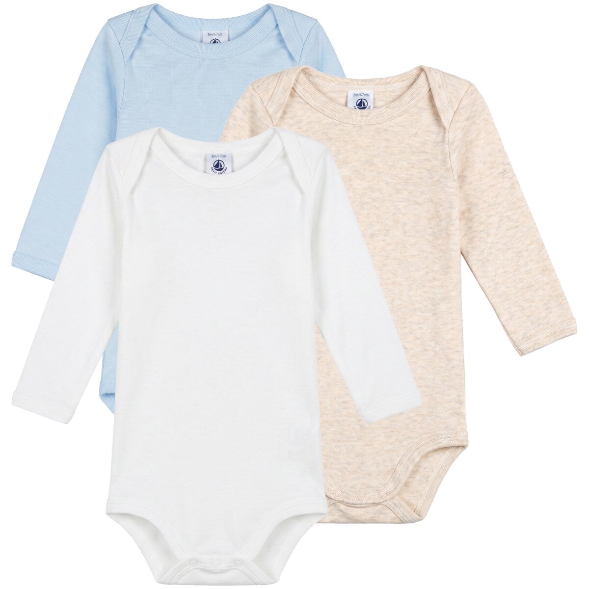Petit Bateau Îmbracaminte LOT BODIES X 3