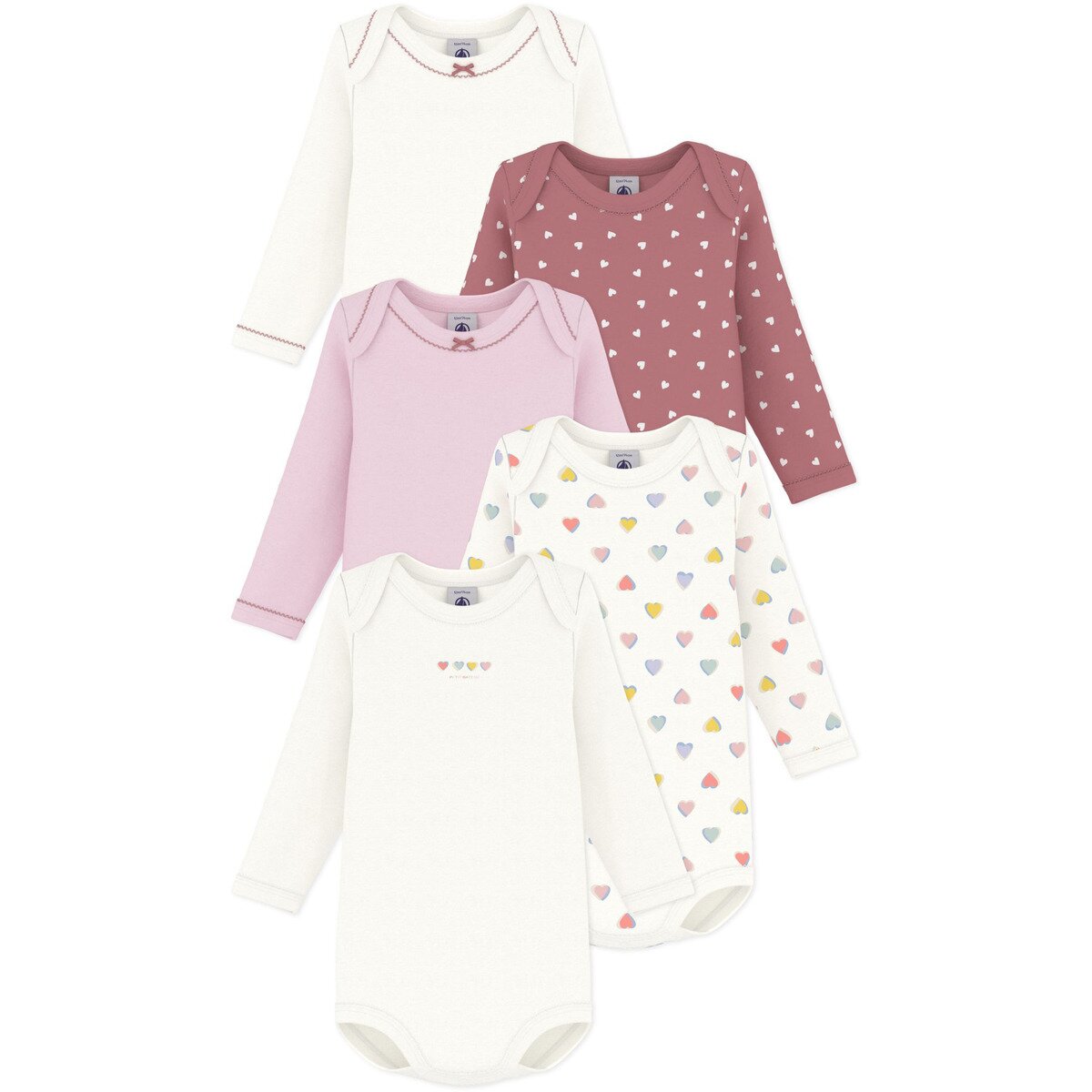 Petit Bateau Îmbracaminte LOT BODIES X 5