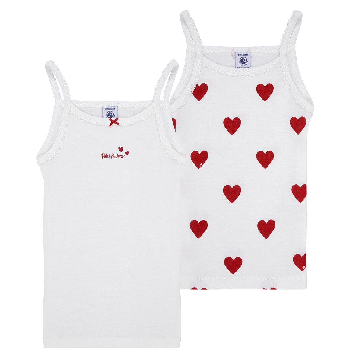 Petit Bateau Îmbracaminte LOT DEBARDEUR X2