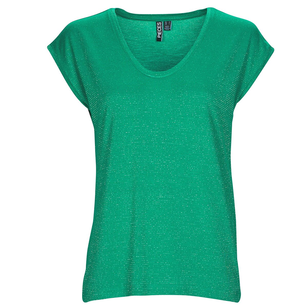 Pieces Îmbracaminte PCBILLO TEE LUREX STRIPES
