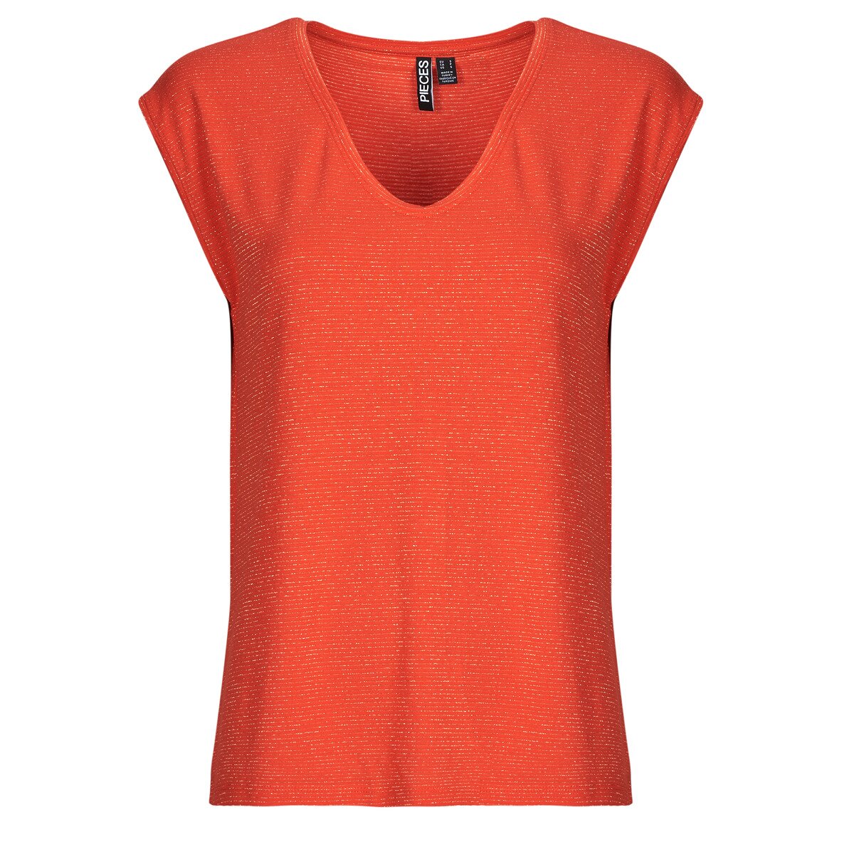Pieces Îmbracaminte PCBILLO TEE LUREX STRIPES